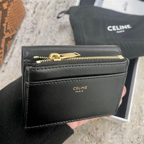 celine compact wallet.